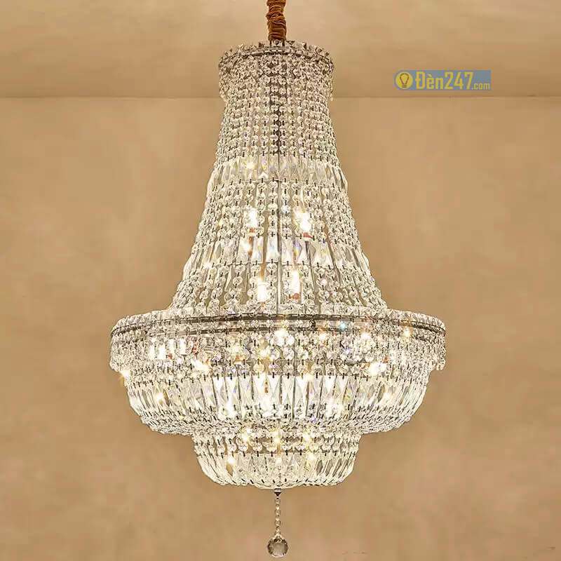 Đèn chùm pha lê phòng khách CFL3518
