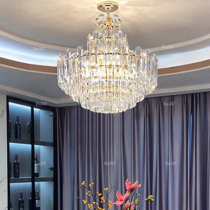 Đèn pha lê sang trọng phòng khách CFL3527/600
