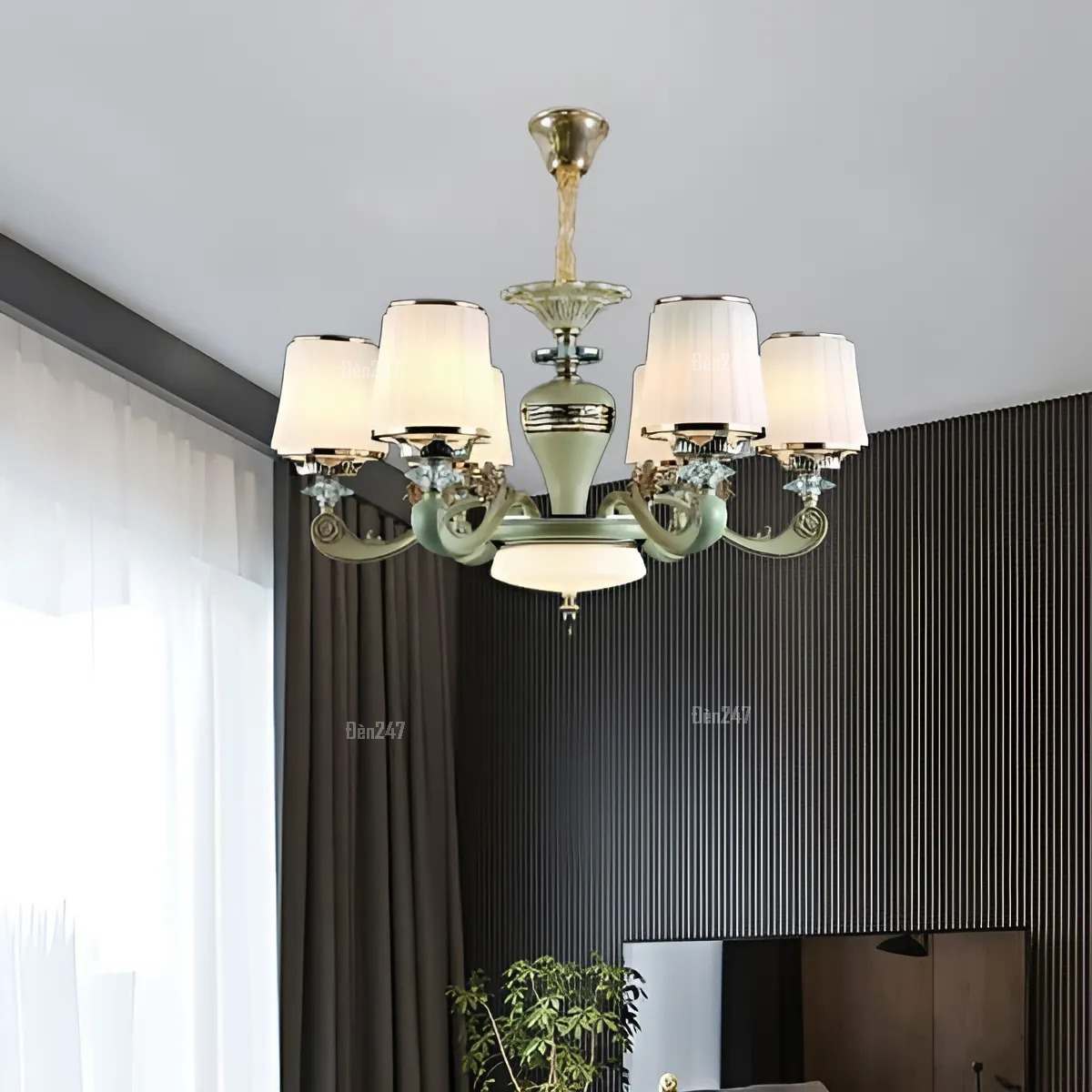 Đèn chùm phòng khách nhỏ 8 tay CN813/8