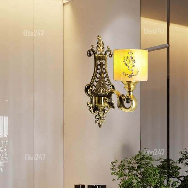 Đèn tường đồng cổ 2 tay nến VĐ9202/2