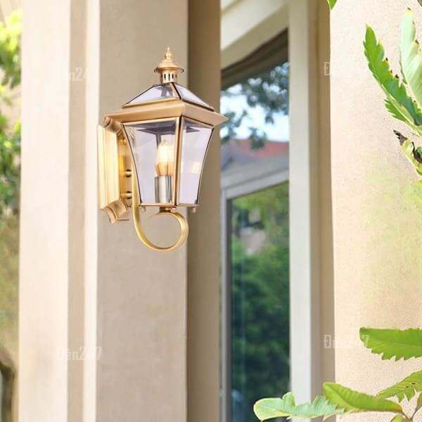 Đèn tường đồng chùa treo cột VĐ6024