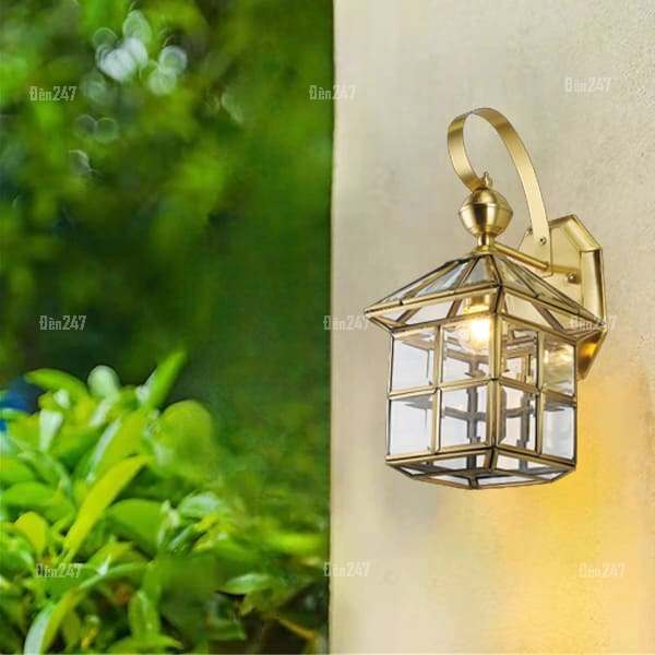 Đèn tường đồng hình trụ vuông VD6222