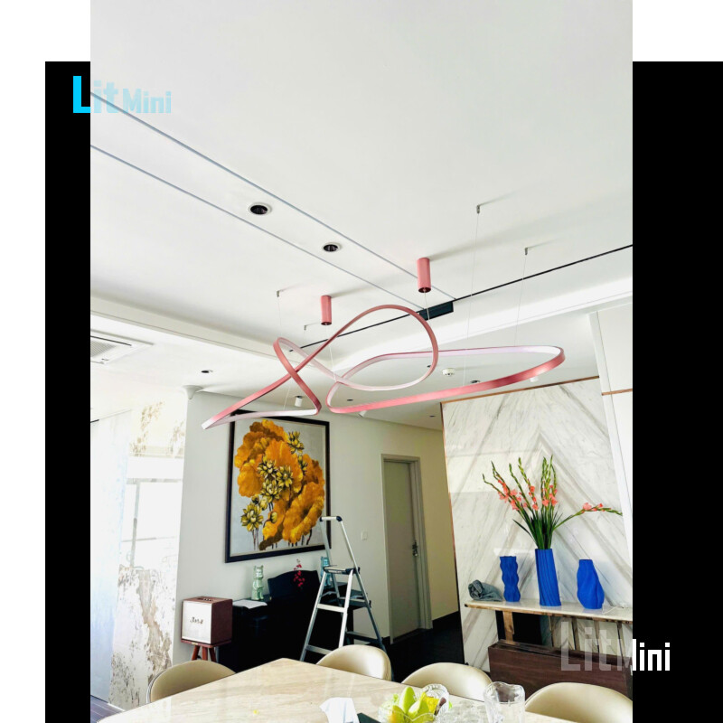 Đèn Chùm Phòng Khách Cho Trần Thấp – Mẫu Đẹp, Gọn, Sang Trọng