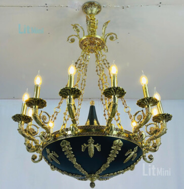 Đèn chùm phong cách Bắc Âu tối giản trang trí phòng khách hiện đại LitMini