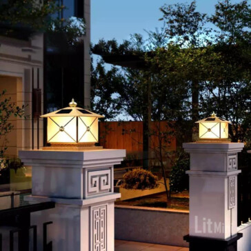 Đèn Trụ Cổng 25cm – Mẫu Đẹp, Chất Liệu Bền