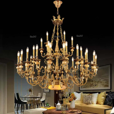 Đèn Chùm Đồng Cao Cấp – Biểu Tượng Của Sự Sang Trọng Và Trường Tồn