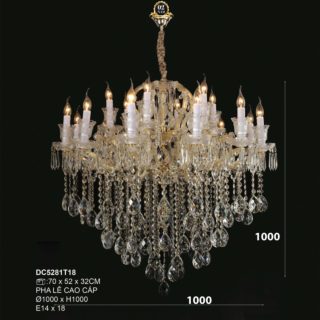 Đèn chùm pha lê cao cấp DC5281T18