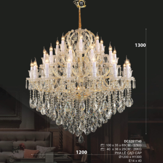 Đèn pha lê thông tầng sảnh khách sạn DC5281T40