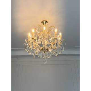 Đèn chùm pha lê phòng khách 10 tay DC5285T10