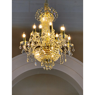 Đèn chùm pha lê ánh vàng đường kính 70cm DC8860T12