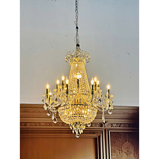 Đèn chùm pha lê ánh vàng đường kính 86cm DC8860T16