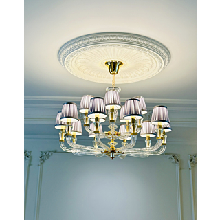 Đèn chùm pha lê chóa vải 15 tay DC8898T15