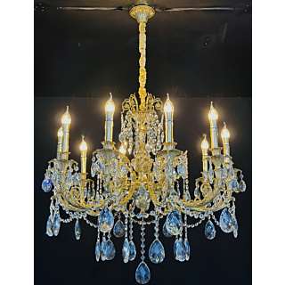 Đèn chùm đồng nguyên chất 10 tay DCD2301T10