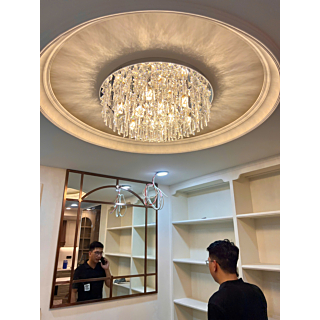 Đèn mâm pha lê tròn cao cấp đường kính 60cm OTPL1022T600