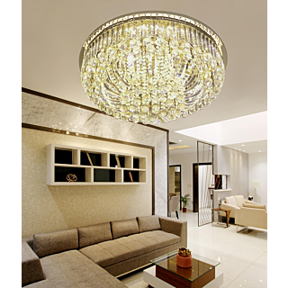 Đèn mâm ốp trần pha lê tròn 80cm OTPL40405T800