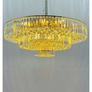 Đèn mâm ốp trần pha lê thẻ cao cấp đường kính 92cm OTPL43T900