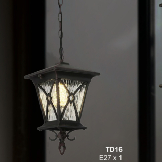 Đèn thả ngoài trời chiều rộng 24cm TD16W240