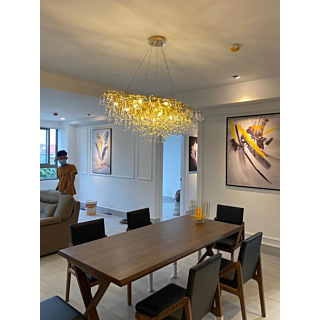 Đèn thả trang trí pha lê cành vàng dài 1m TPL05N1000