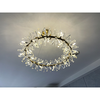 Đèn thả cầu pha lê băng tuyết đường kính 80cm TPL10T800