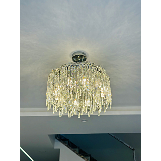 Đèn chùm pha lê trắng đường kính 60cm TPL2278T600