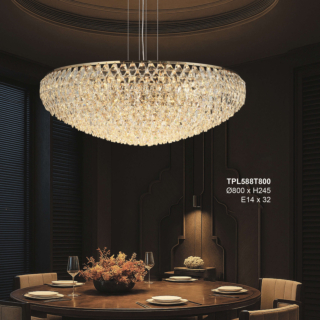 Đèn chùm pha lê cao cấp đường kính 80cm TPL588T800