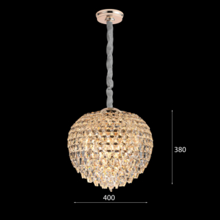 Đèn thả đơn pha lê cao cấp đường kính 40cm TPL589T400