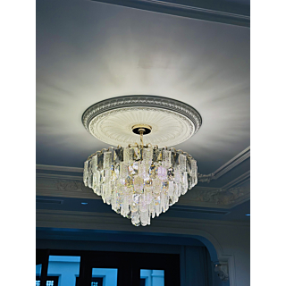 Đèn thả pha lê mờ đường kính 80cm TPL6291T800