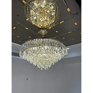 Đèn thả pha lê lượn sóng đường kính 65cm TPL691T650