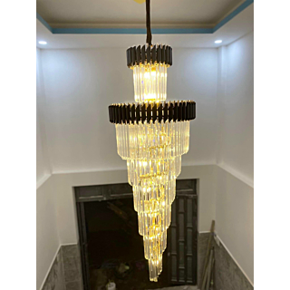 Đèn chùm pha lê cầu thang TPL8097D1800