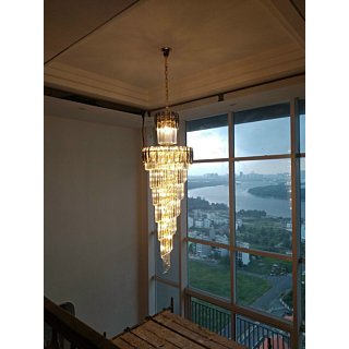 Đèn chùm pha lê phòng khách đường kính 65cm TPL88180T650