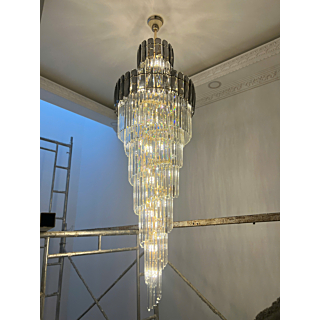 Đèn chùm pha lê phòng khách đường kính 80cm TPL88180T800