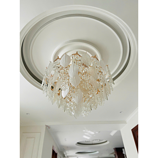 Đèn chùm pha lê lá đường kính 80cm TPL8863T800