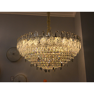 Đèn chùm pha lê trong đường kính 80cm TPL8883T800