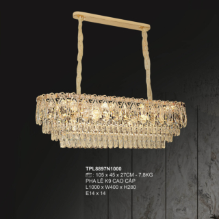 Đèn trang trí pha lê dài 1m TPL8897N1000