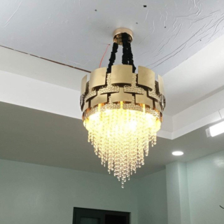 Đèn thả pha lê phòng ngủ đường kính 50cm TPL88990T500