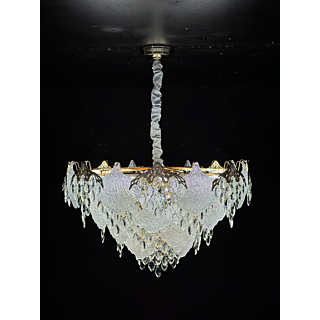 Đèn chùm pha lê lá đường kính 60cm TPL8918T600