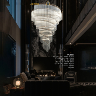 Đèn thông tầng pha lê TPL9665