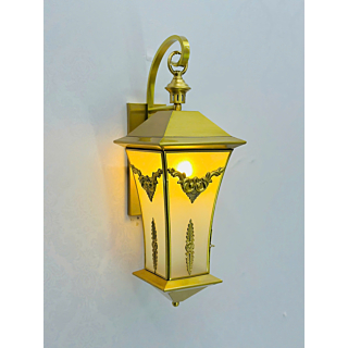 Đèn vách đồng kính màu vàng đồng VD30