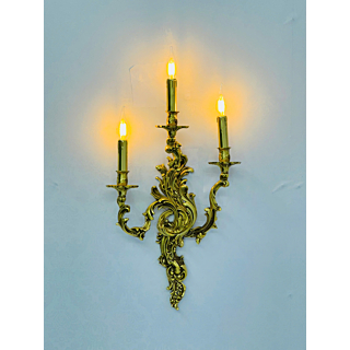 Đèn tường đồng 3 tay nến VDC6036T3