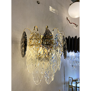 Đèn tường pha lê đen hình lá VPL8021