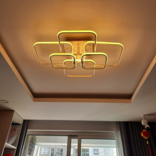 Đèn ốp trần hiện đại 6 hình vuông dài 70cm OT1013T6