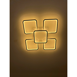 Đèn ốp trần hiện đại 5 hình vuông dài 60cm OT1613T5