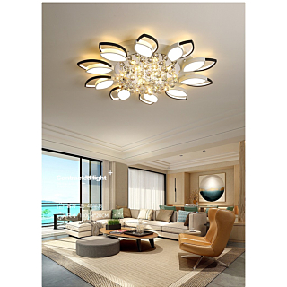 Đèn mâm ốp trần pha lê đường kính 1m OT44T10