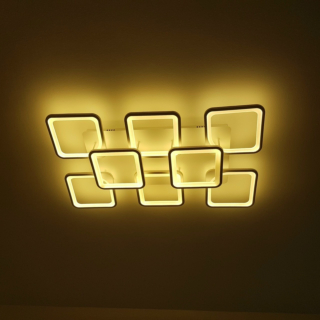 Đèn ốp trần hiện đại 8 hình vuông dài 95cm OT8032T8