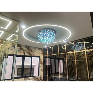 Đèn ốp trần pha lê đường kính 60cm OTPL025T600