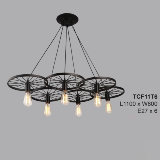 Đèn thả Decor 6 bánh xe TCF11T6