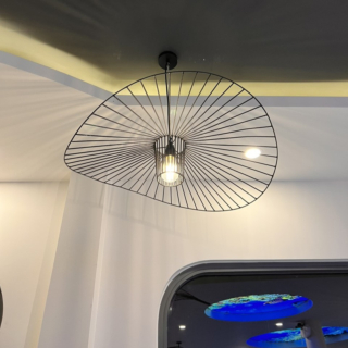 Đèn thả Decor khung sắt nghệ thuật hình nón đường kính 60cm TCF29AT600