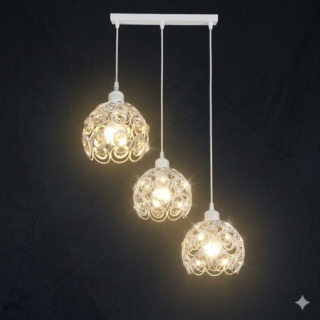 Đèn thả Decor 3 bóng màu Trắng TCF33Т3-DeDai