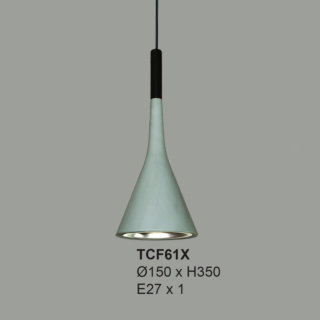 Đèn thả Decor trang trí màu Xanh TCF61Х