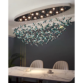 Đèn mâm ốp trần pha lê dài 1.4m THD025L1400